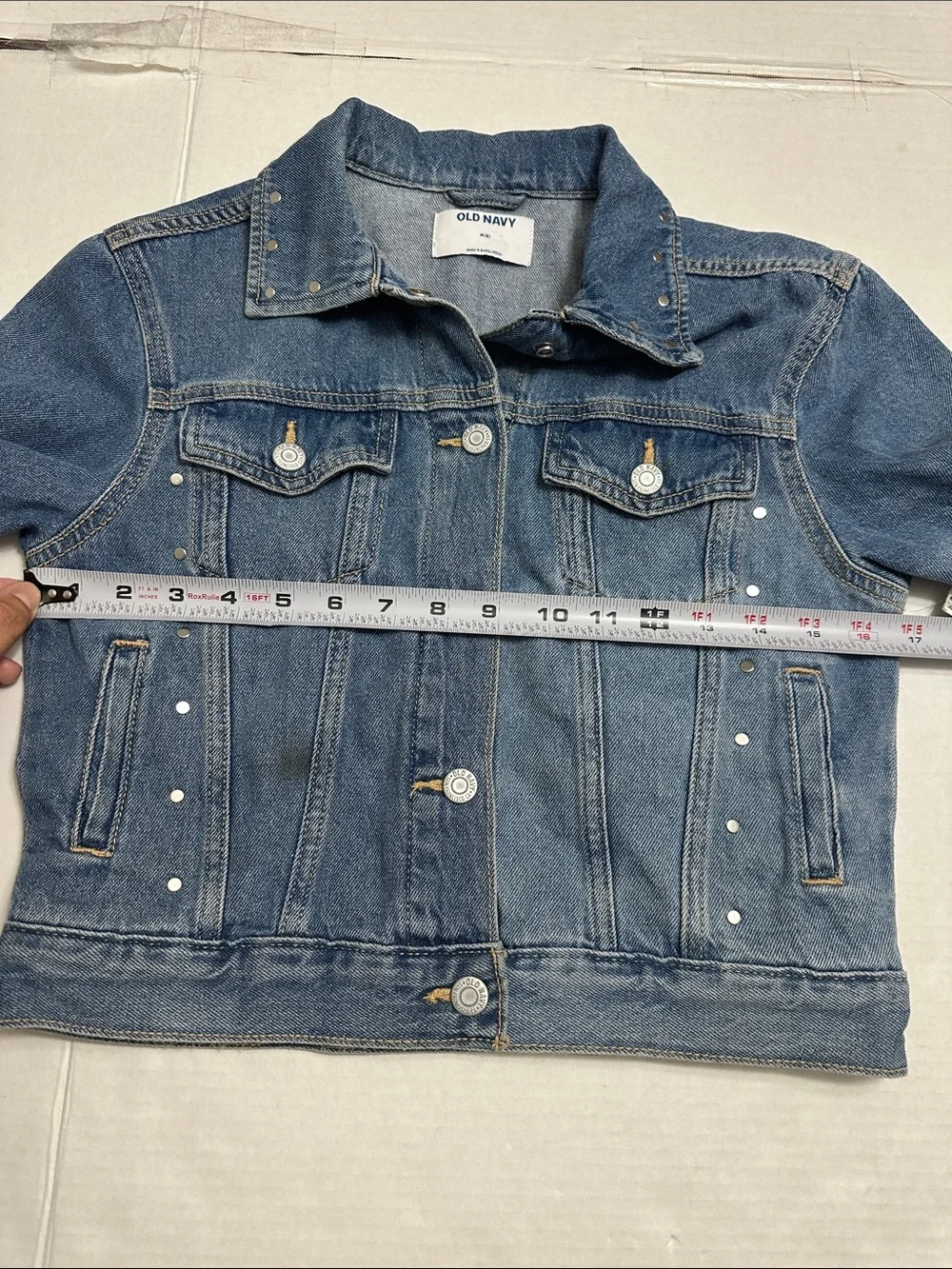 NEW Old Navy Youth Girls Denim Jean Jackets Snap Button Cotton Pockets Medium 8